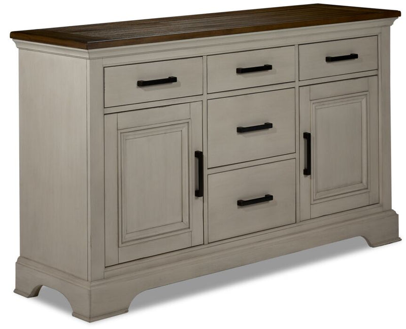 Jaffa Server - Rustic White