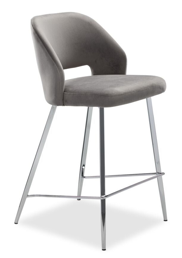 Veral Counter-Height Stool - Grey