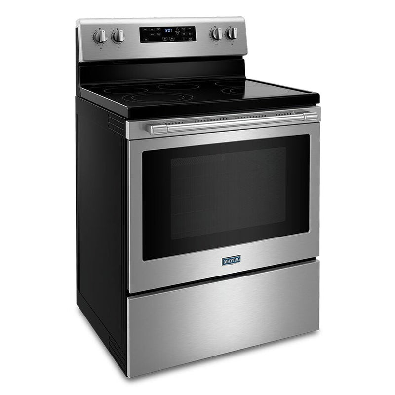 Maytag Fingerprint Resistant Stainless Steel 30" Electric Range with AirFry (5.3 Cu.Ft) - YMER7700LZ