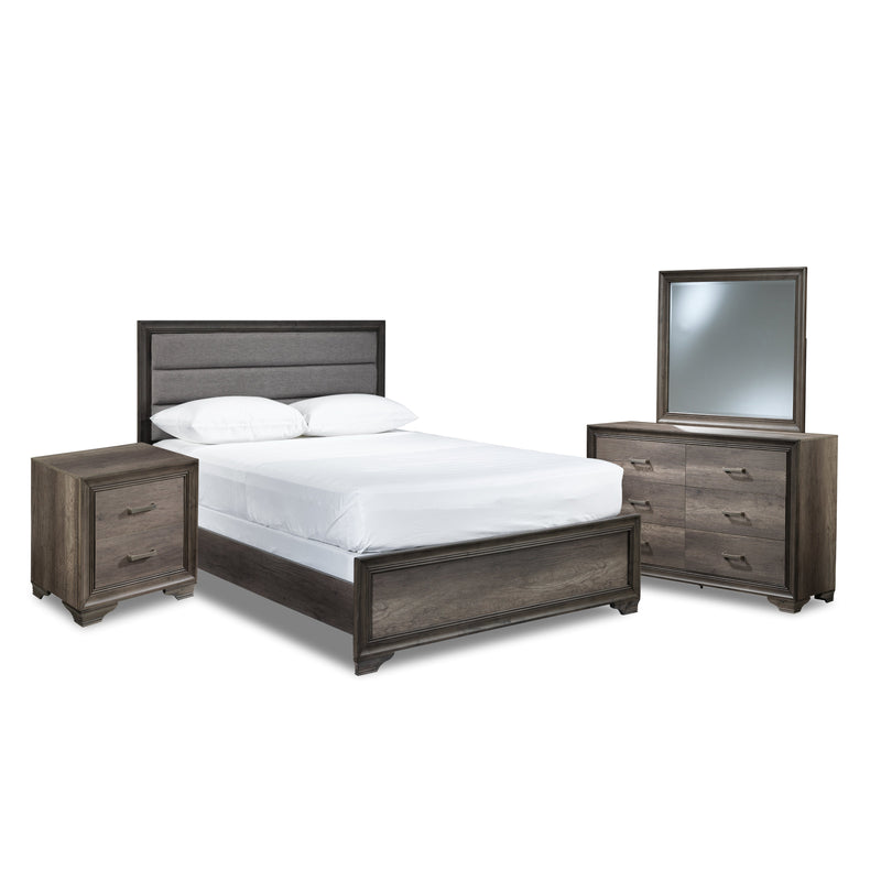 Matilda 6-Piece Full Bedroom Set - Weathered Grey