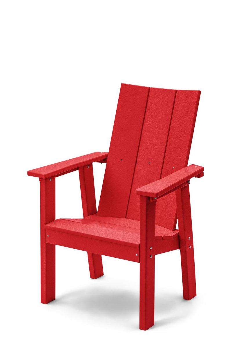 POLY LUMBER Stanhope Outdoor Upright Adirondack Chair - Cardinal Red