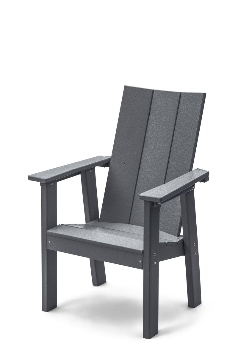 POLY LUMBER Stanhope Outdoor Upright Adirondack Chair - Grey