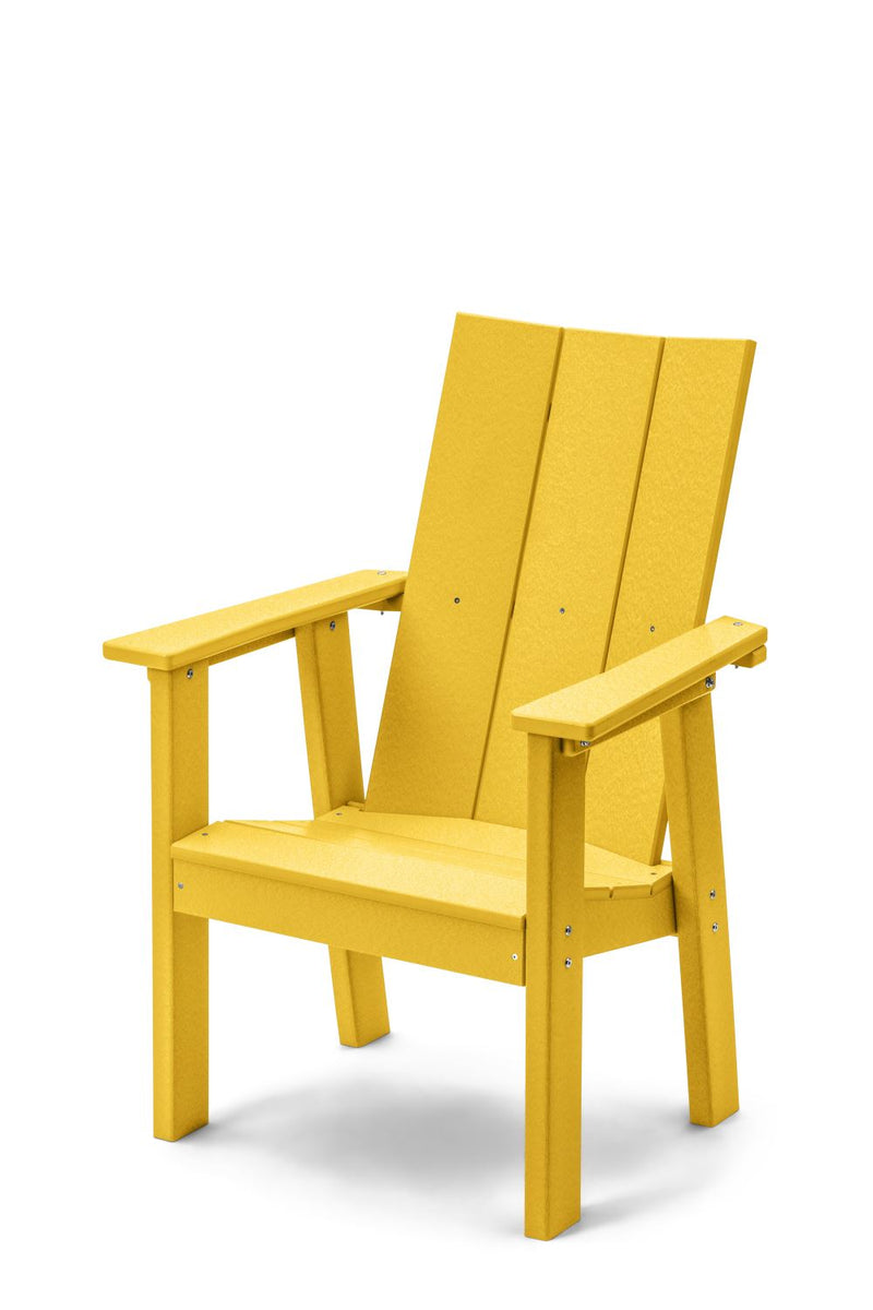 POLY LUMBER Stanhope Outdoor Upright Adirondack Chair - Lemon Yellow