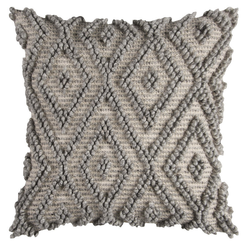 Sinnar Geometric 20 X 20 Decorative Cushion - Grey