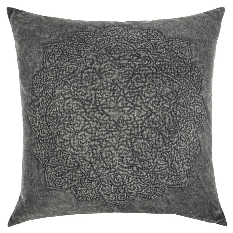 Bejeweled III 22 X 22 Decorative Cushion - Dark Gray