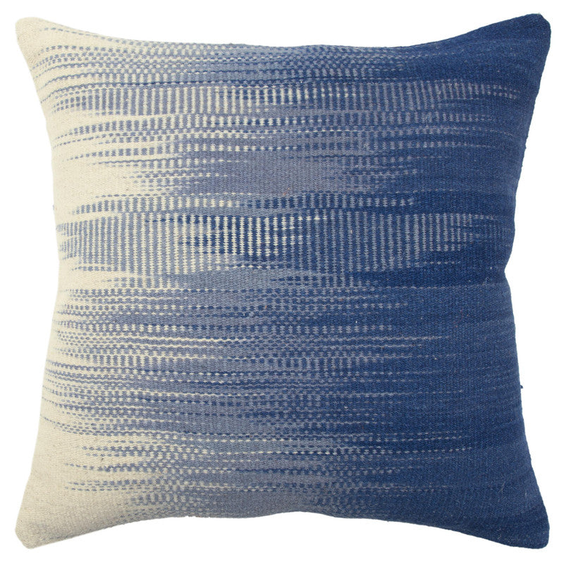 Denim Wavey 20 X 20 Decorative Cushion - Blue