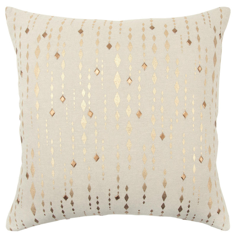Bejeweled V 20 X 20 Decorative Cushion - Gold/ Natural