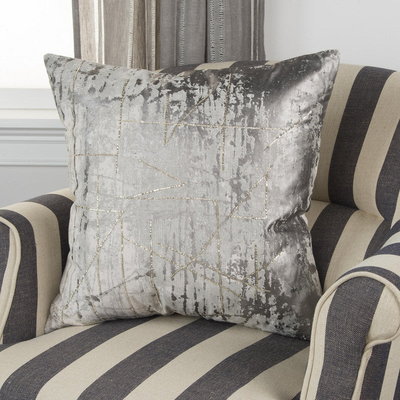 Bejeweled VIII 20 X 20 Decorative Cushion - Grey