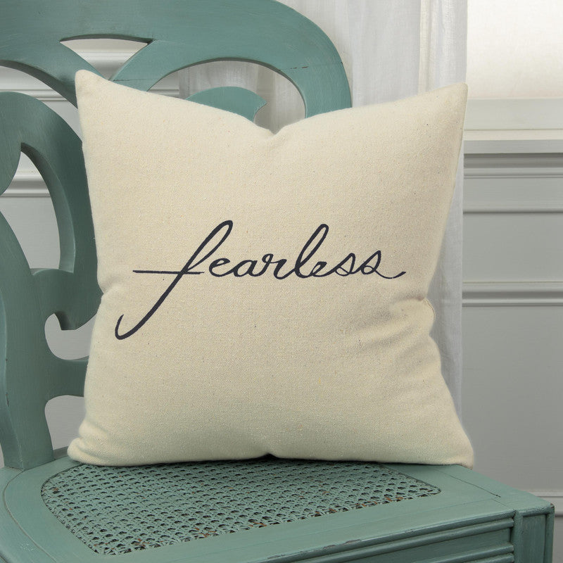 Fearless 20 X 20 Decorative Cushion - Natural/ Black