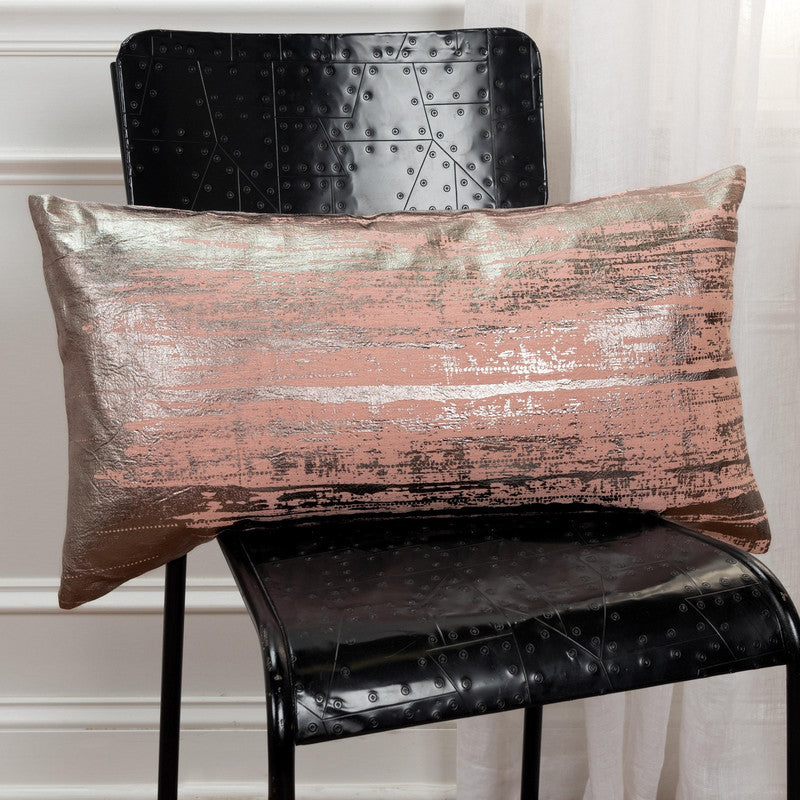 Bejeweled XIV 14 X 26 Decorative Cushion - Pink/ Silver