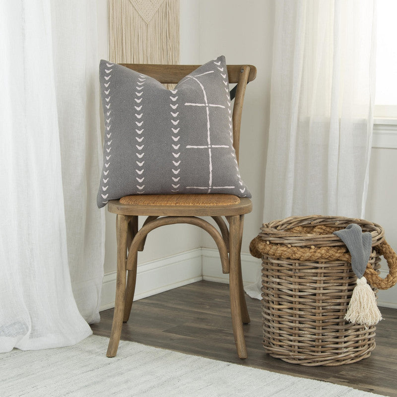 Ahanu VII 20 X 20 Decorative Cushion - Charcoal