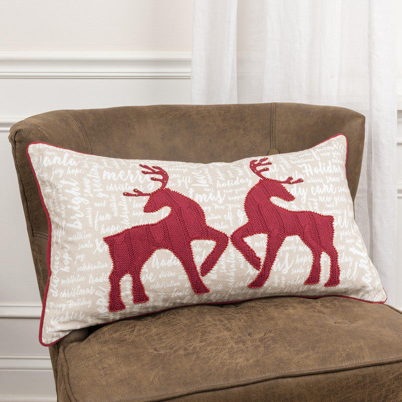 Festive III 14 X 26 Decorative Cushion - Red