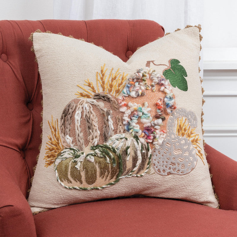Festive V 20 X 20 Decorative Cushion - Beige/ Green
