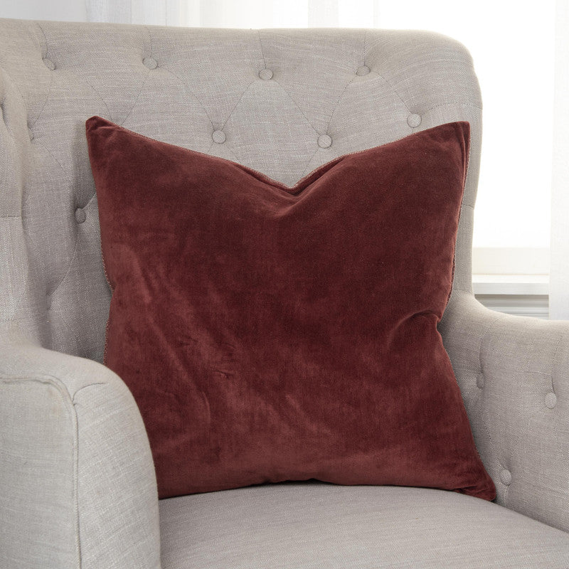 Rustie Solid 22 X 22 Decorative Cushion - Rust