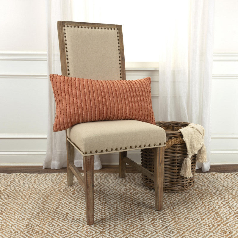 Kasara Striped 14 X 26 Decorative Cushion - Terra Cotta