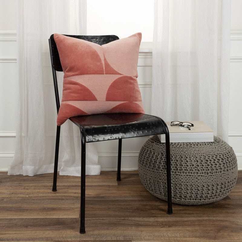 Naidu Pom Pom 20 X 20 Decorative Cushion - Terra Cotta
