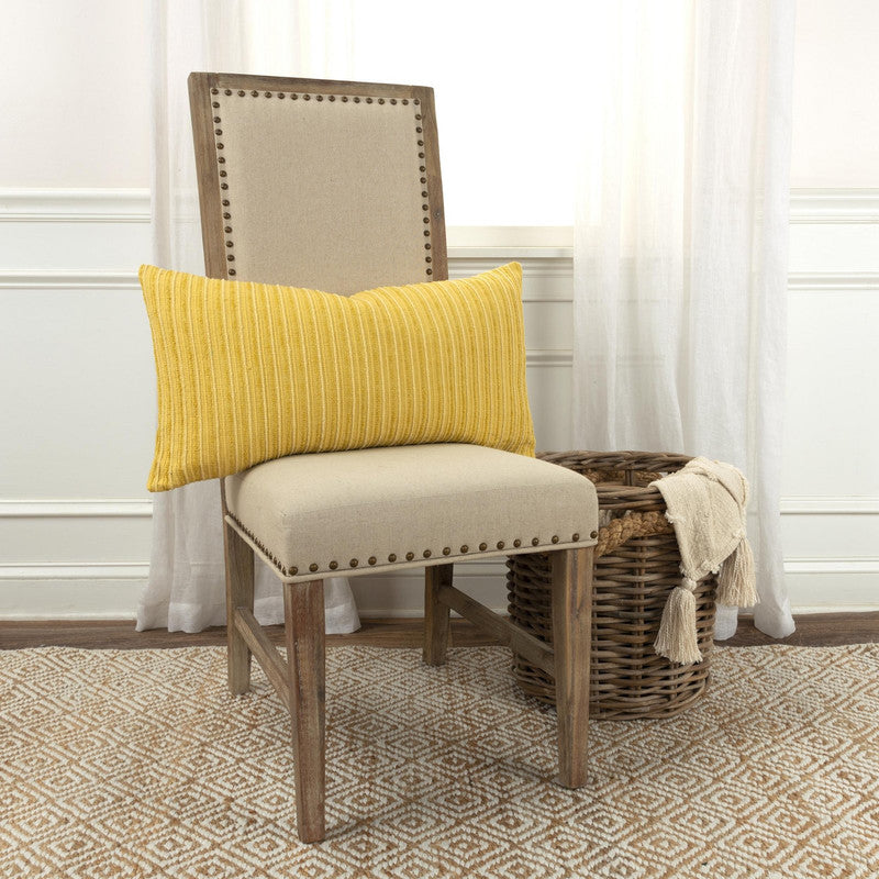 Kasara Striped 14 X 26 Decorative Cushion - Yellow