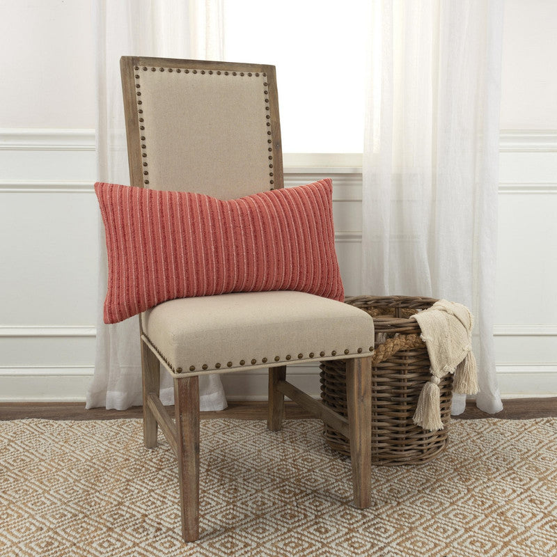 Kasara Striped 14 X 26 Decorative Cushion - Coral