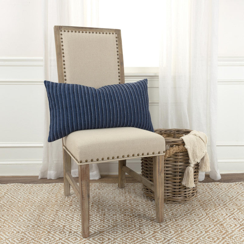 Kasara Striped 14 X 26 Decorative Cushion - Blue
