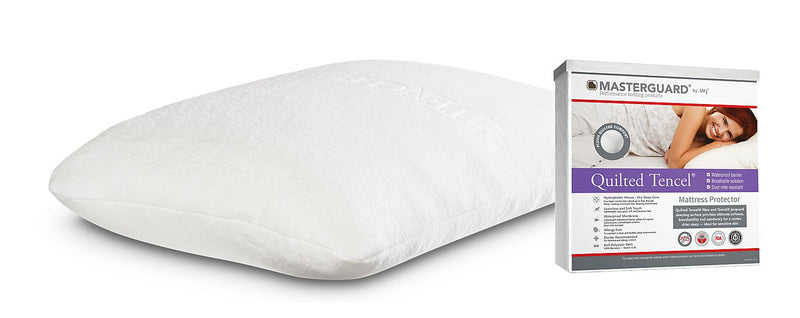 MasterGuard® TENCEL™ Twin Mattress Protector with 1 Standard Memory Foam Tencel Pillow