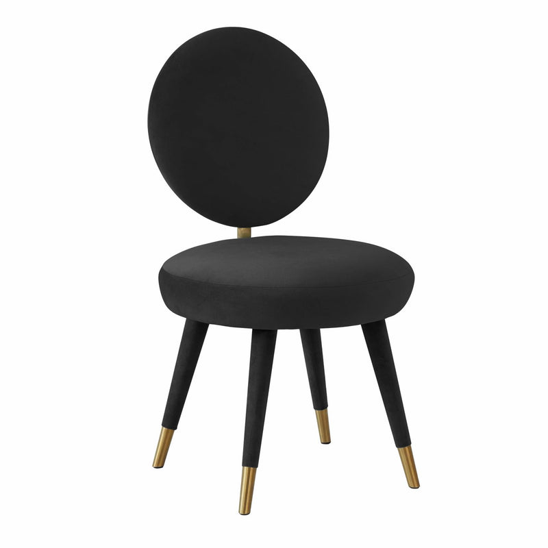 Marisbu Velvet Dining Chair - Black