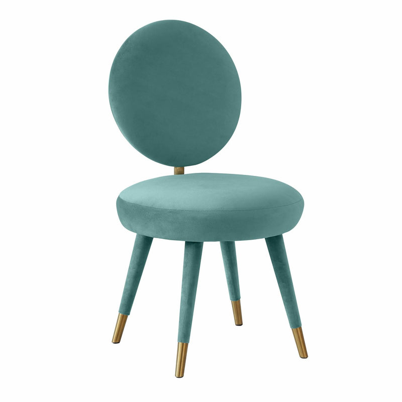 Marisbu Velvet Dining Chair - Sea Blue