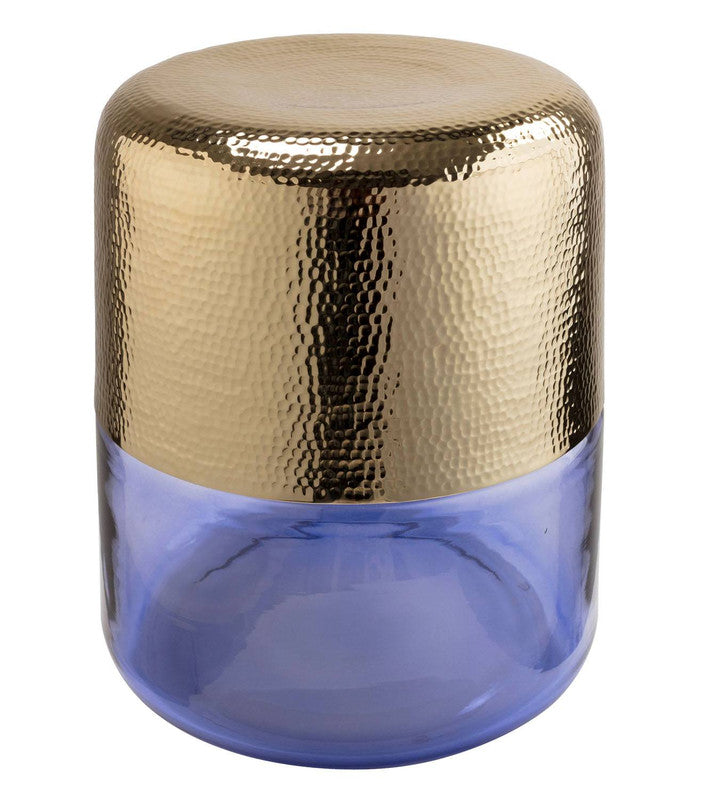 Freesia Side Table - Gold/Blue