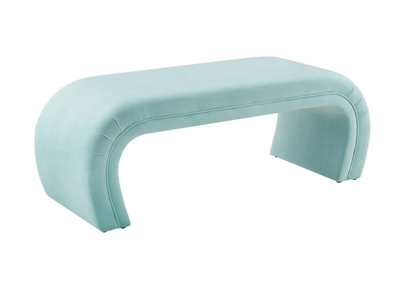 Exeter Velvet Bench - Bright Blue