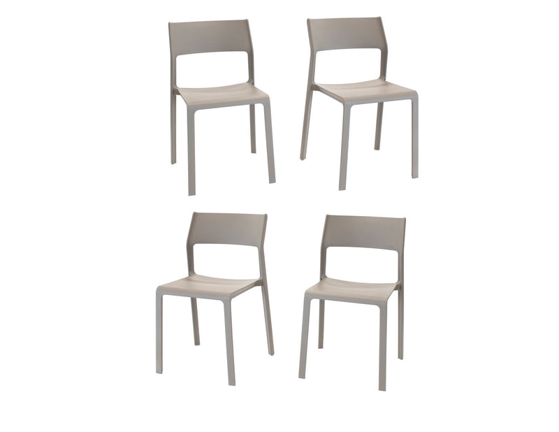 Nardi Trill I Outdoor Dining Side Chair - Set of 4 - Tortora