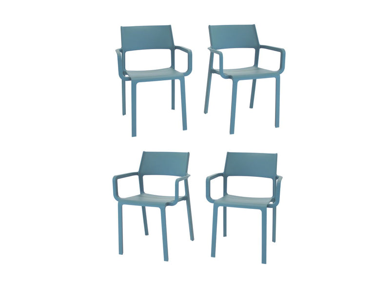 Nardi Trill I Outdoor Dining Arm Chair - Set of 4 - Ottanio
