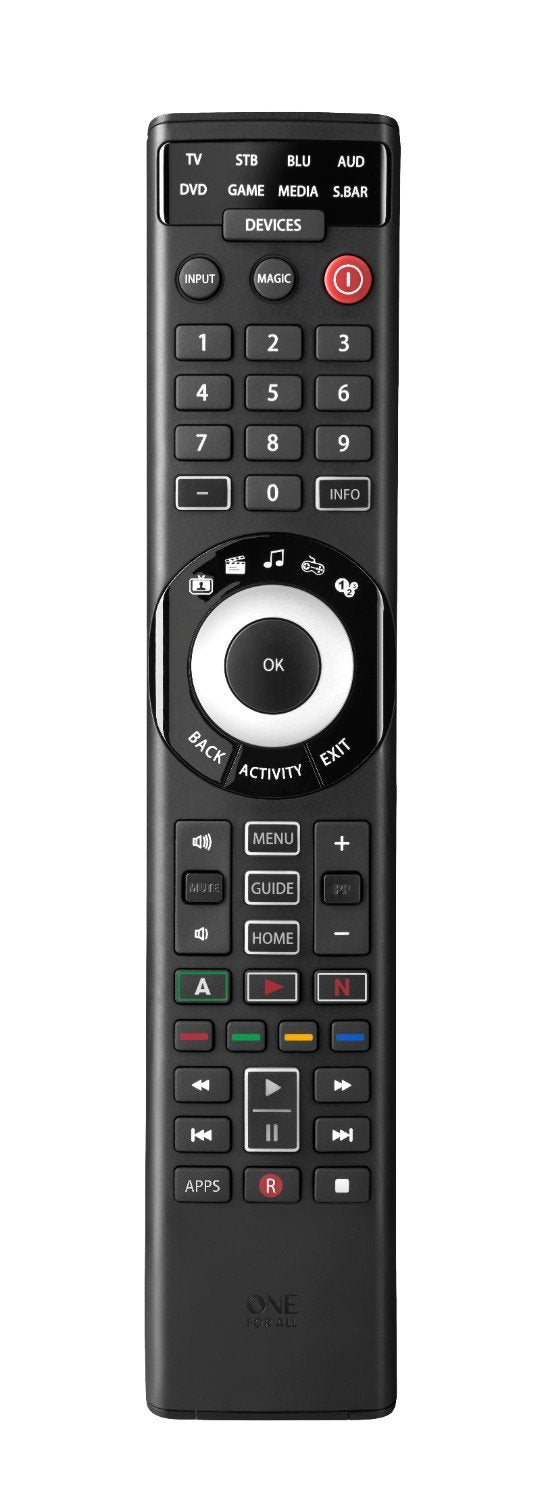 Erickson Consumer - Home Audio Division Remote Control - One for All Smart 8-Device Universal Remote Control - URC7880