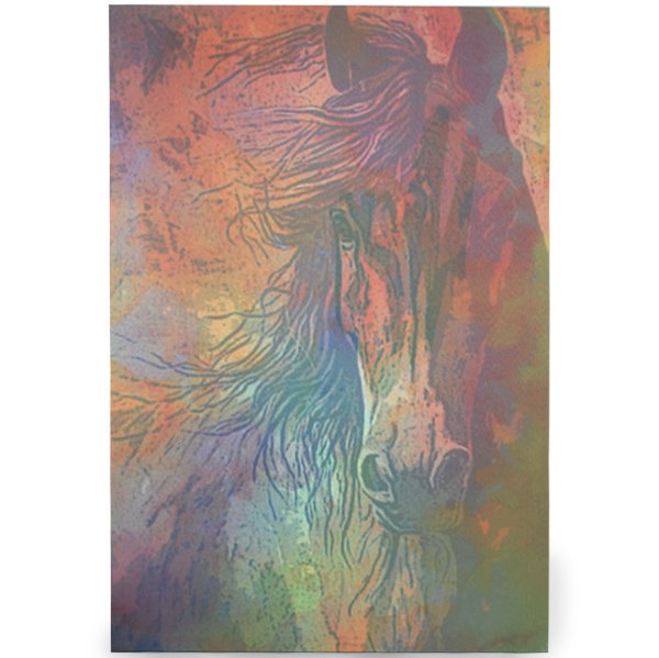 Psychedelic Horse Canvas Wall Art