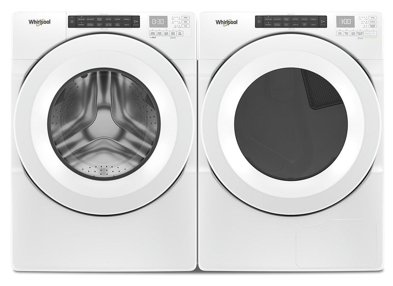 Whirlpool 5.0 Cu. Ft. Front-Load Washer and 7.4 Cu. Ft. Gas Dryer - White