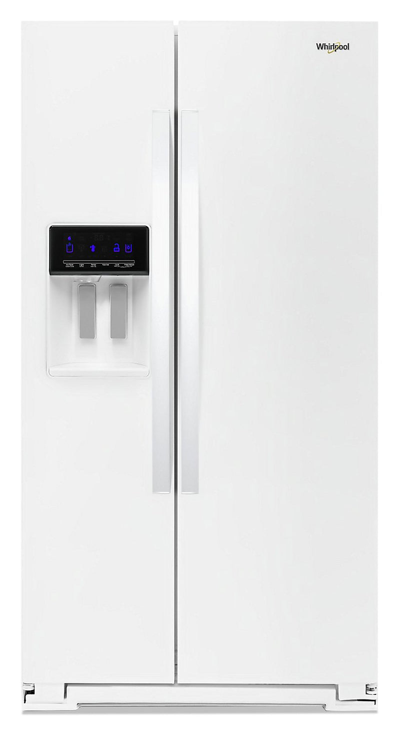 Whirlpool 28 Cu. Ft. Side-by-Side Refrigerator with Exterior Water Dispenser - WRS588FIHW