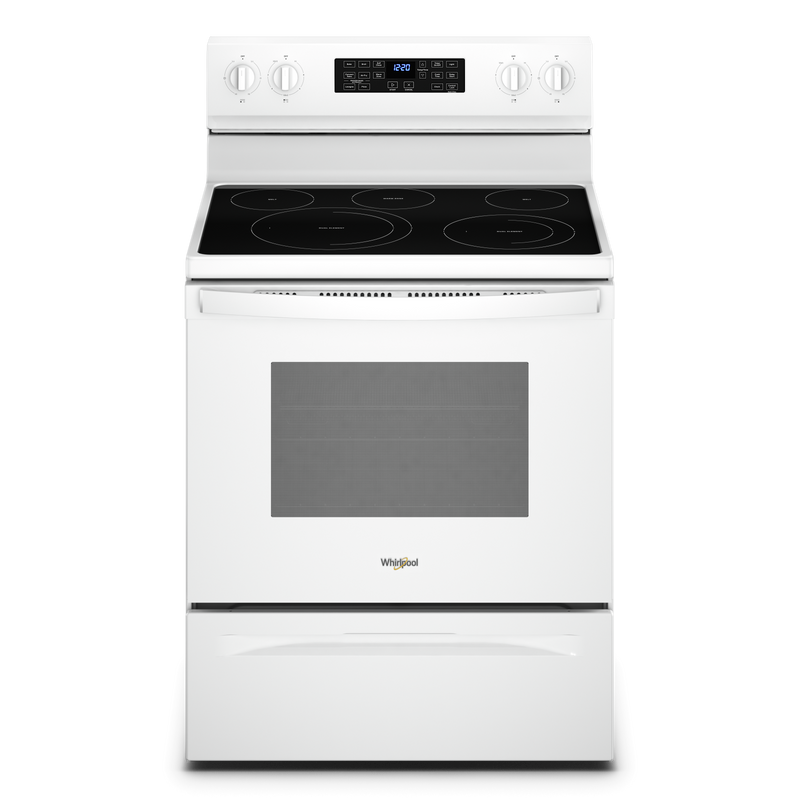 Whirlpool White 30" 5-in-1 Range with AirFry (5.3 Cu Ft) - YWFE550S0LW