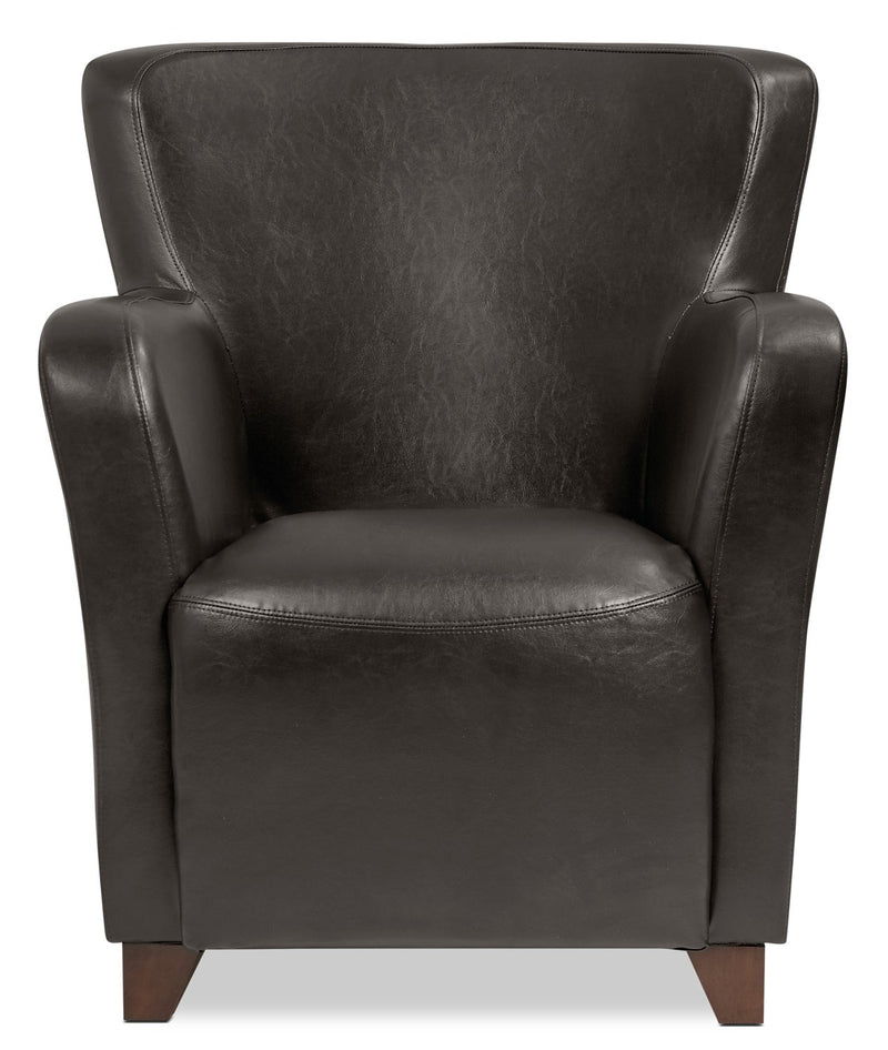 Nemo Bonded Leather Accent Chair - Brown