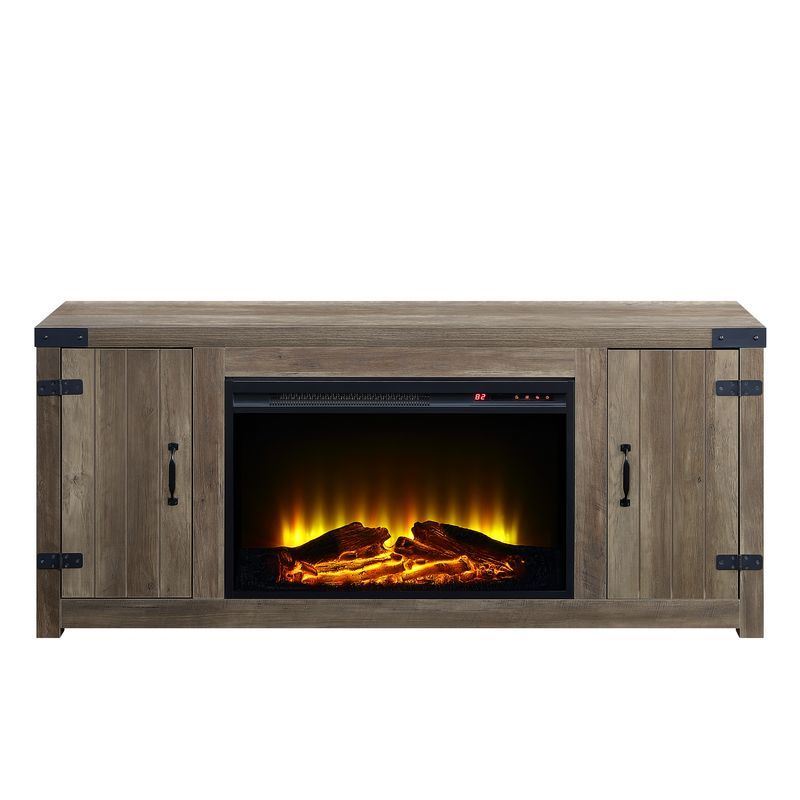 Reykholt II TV Stand with Fireplace