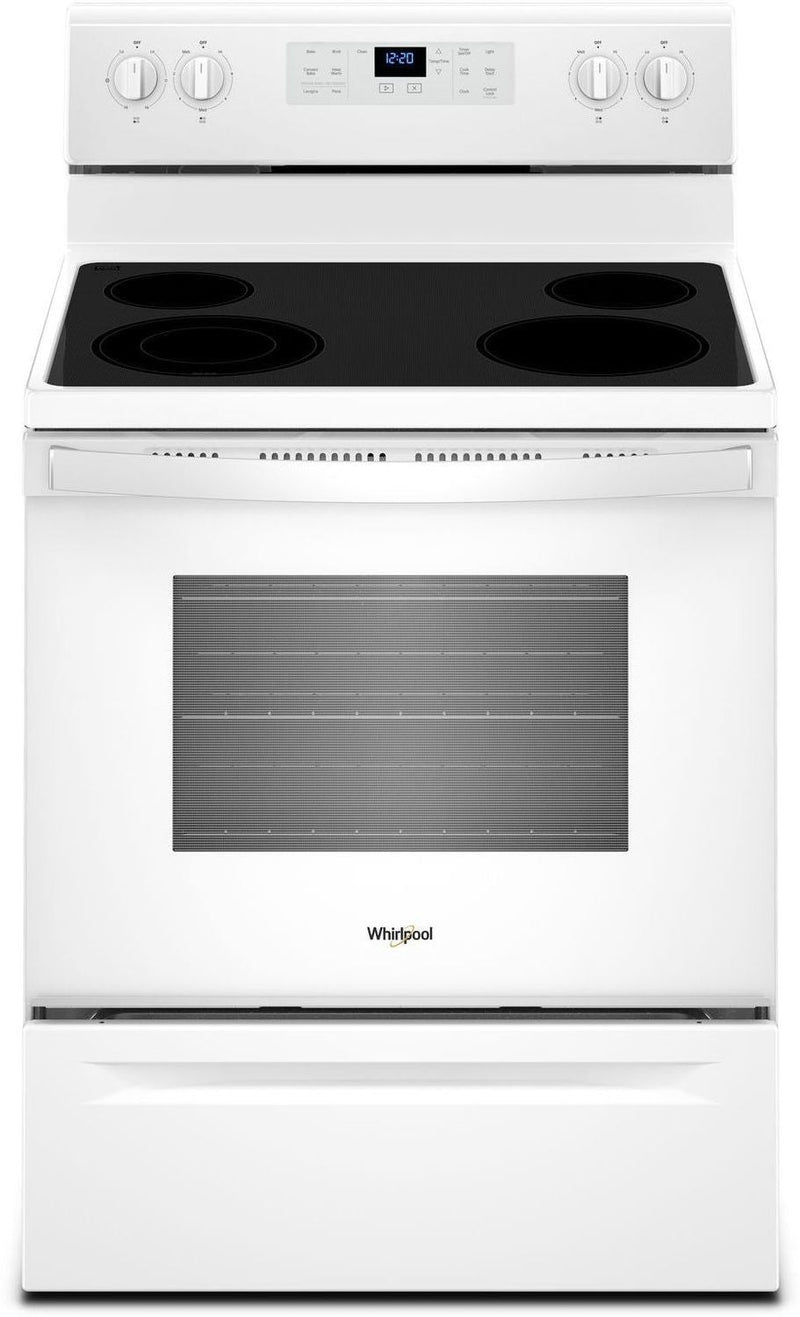 Whirlpool White Freestanding Electric True Convection Range (5.3 Cu. Ft.) - YWFE521S0HW