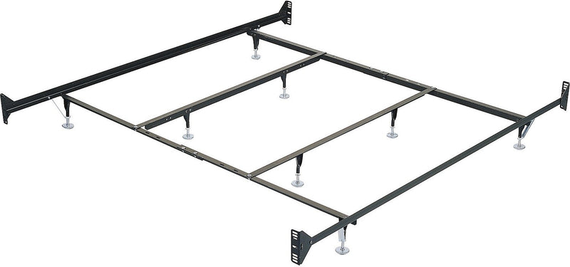 King Metal Glide Bedframe w/ Headboard/Footboard Attachment