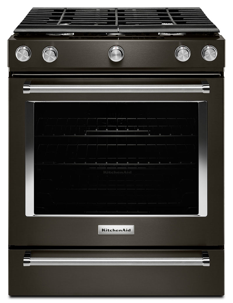 KitchenAid 5.8 Cu. Ft. 5-Burner Gas Convection Range - KSGG700EBS