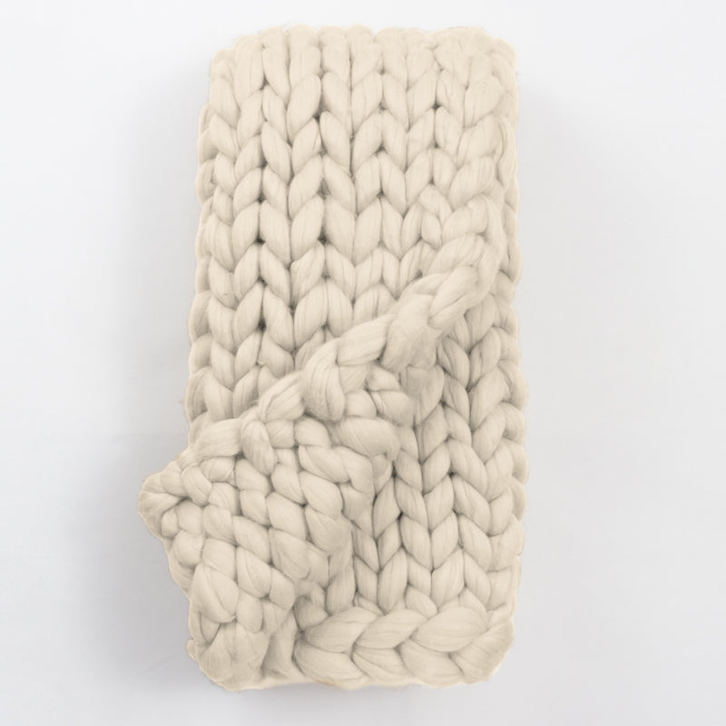 Remeling Merino Knit Throw - Natural