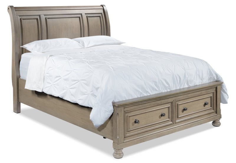 Viola King Bed - Grey