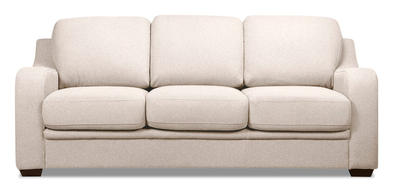 Laverne Linen-Look Fabric Sofa - Taupe