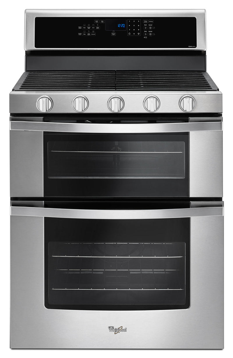 Whirlpool® 6.0 Cu. Ft. Gas Double Oven Range with EZ-2-Lift™ Hinged Grates