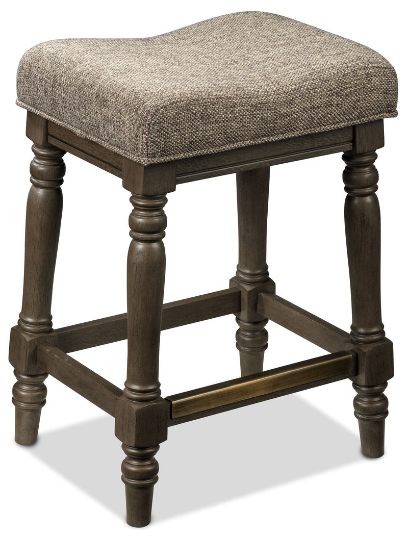 Lynnhaven Counter-Height Backless Stool - Roasted Oak