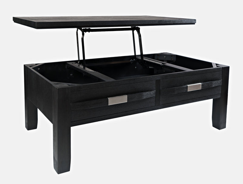 Vizela Coffee Table with Lift-Top - Dark Charcoal