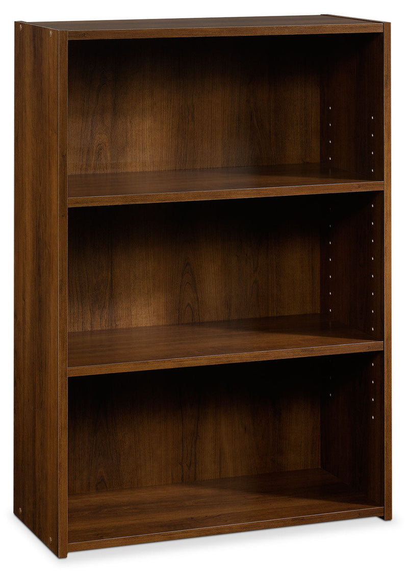 Currow 3-Shelf Bookcase - Brook Cherry
