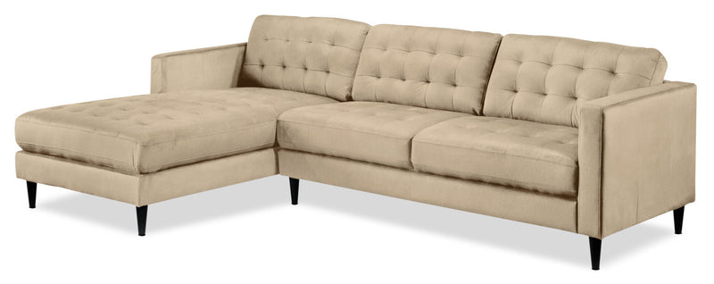 Seymour 2-Piece Sectional with Left-Facing Chaise - Taupe