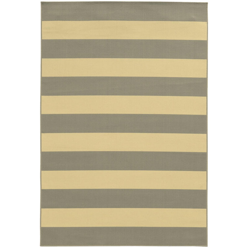 Calypso W4768HL Striped Indoor/Outdoor Area Rug (3'7"X5'6")