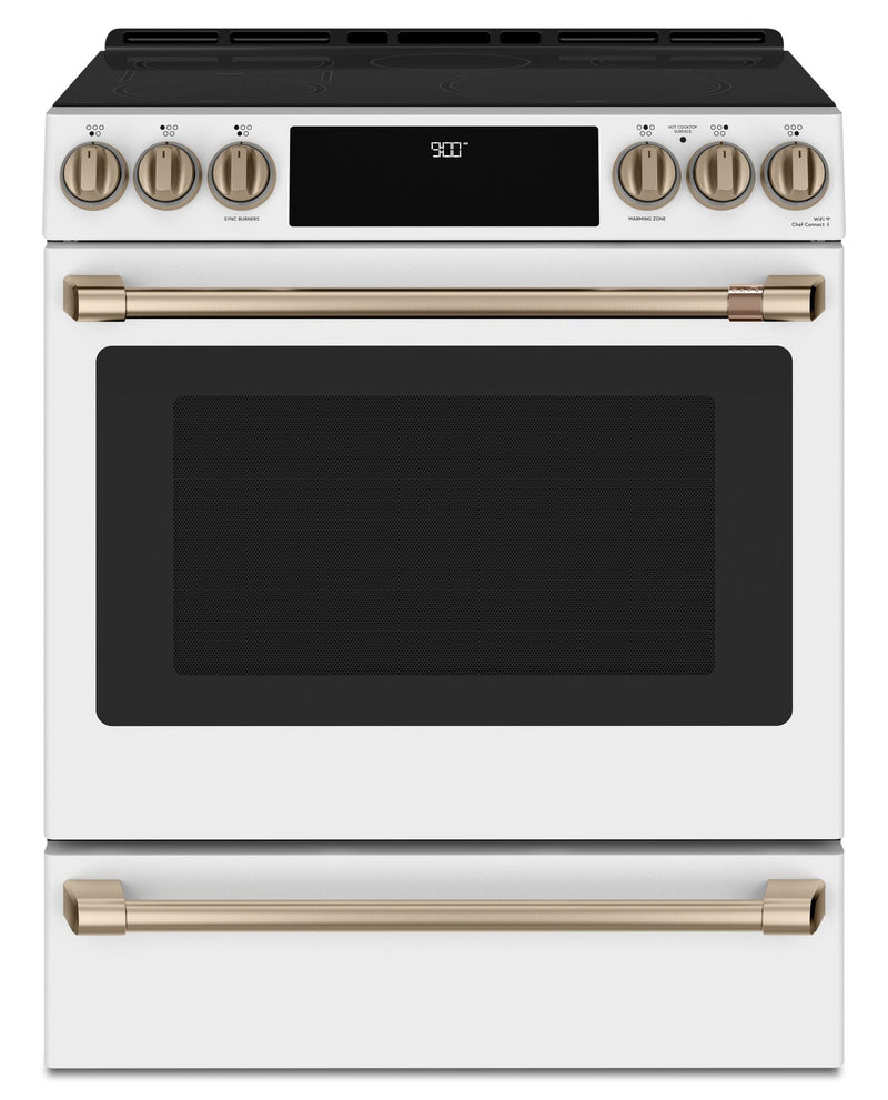 Café Slide-In Electric Range with Warming Drawer - CCHS900P4MW2